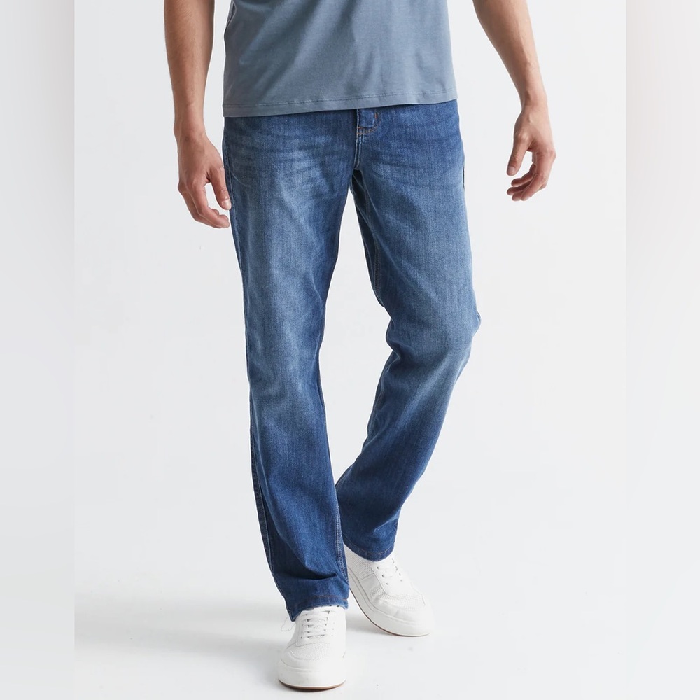 NWT DUER athletic straight denim - galactic